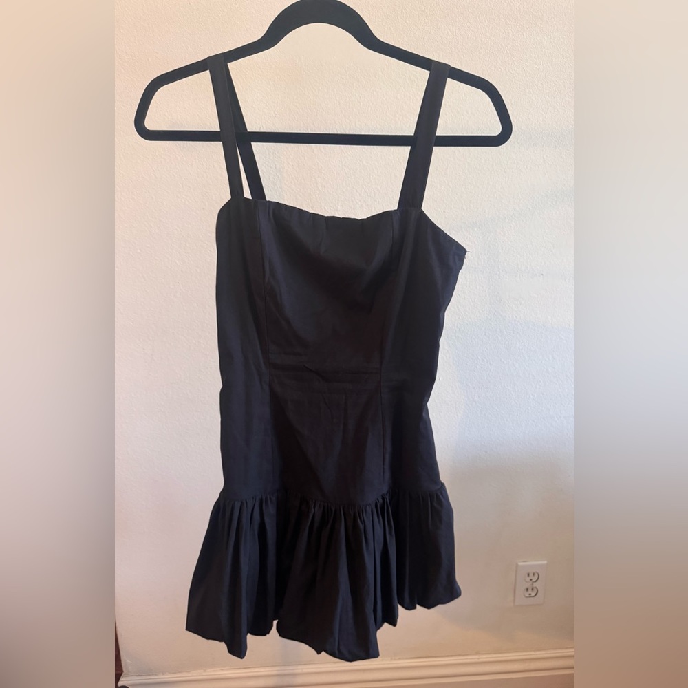 Forever 21 black drop waist mini dress size small